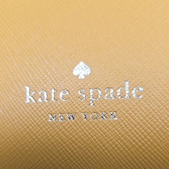 Kate Spade New York "Sadie" Daffodil Yellow Leather Crossbody Bag - Picture 9 of 13